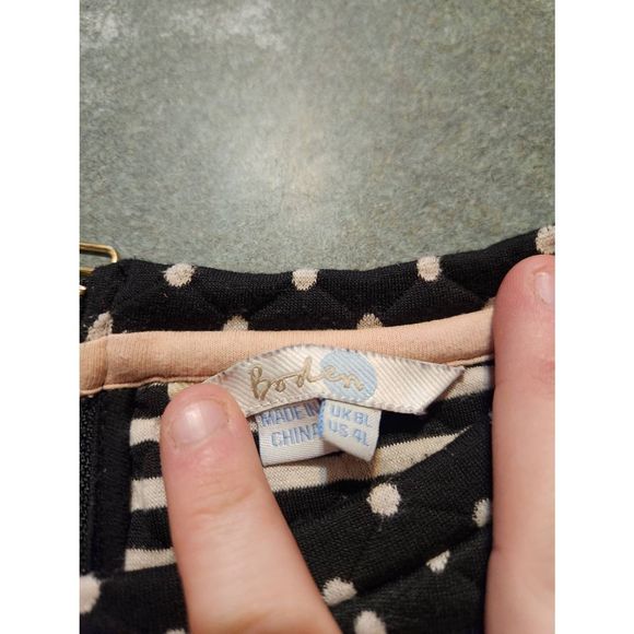 Boden Dotty Shift black&white dress sz 4L - Picture 4 of 5